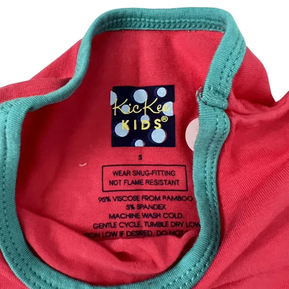 NWT Kickee Bamboo Pants Pajama Top Size 5 •Please Read•